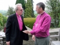Archibīskaps Elmārs Ernsts Rozītis tiekas ar John Davies, Bishop of Swansea and Brecon