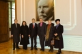 Saimā. No kr. Prāvests Andris Abakuks, prāveste Lauma Zušēvica, deputāts Ilmārs Latkovskis, arhibīskaps Elmārs Ernsts Rozītis, Rūta Abakuka, Vera Rozīte